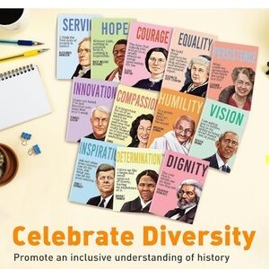 Mini Historical Figure Notebooks Journals - 12 - NEW